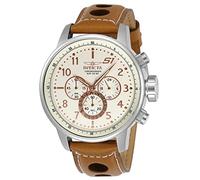 Invicta Men Analog Quartz Watch with Leather Strap 23596