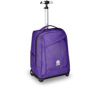 Invicta School Trolley Benin Solid, Purple, 2 in 1, with Shoulder Straps for Backpack, Bottle Pocket and Laptop Holder, School & Travel, Boys, purple, Taglia unica, School