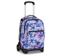 Invicta School Trolley Plug Fantasy, Purple, 34 L, Double Compartment, Cross-over System, Equipped Pocket, Computer Compartment, Bottle Pocket, Middle and High School, Girl