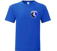 Invicta Screen Printers Gillingham FC Shield Crest The Gills Football Royal Blue T-Shirt Unisex Adult (UK, Alpha, XL, Regular, Regular, Blue)
