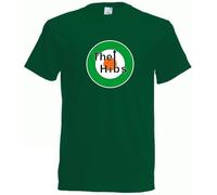 Invicta Screen Printers The Hibs Hibernian Bottle Green Roundel Football T-Shirt Adult Unisex Cotton (UK, Alpha, XL, Regular, Regular, Bottle Green)