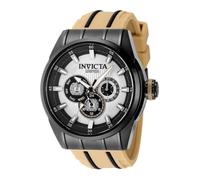 Invicta Speedway 49053 Men's Watch - Waterproof - Analogue - Quartz Movement - Stainless Steel with Silver dial - 48mm