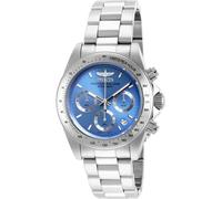 Invicta Speedway Women's Quartz Watch with Blue Dial Chronograph display on Silver Stainless Steel Bracelet 16655