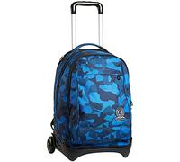 Invicta Trolley - New Tech Camo Squared, Blue, 3in1 Detachable Backpack, Travel and School