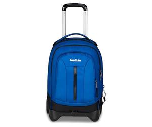 Invicta Trolley Plug Led, Blue, 34 L, Double Compartment, Built-in Front LED, Cross-over System, Equipped Pocket, PC Pocket, Bottle Pocket, Middle and High School, Boy, Girl