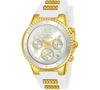 Invicta Women's 24187 BLU Analog Display Quartz White Watch, Silver, Quartz Watch,Chronograph