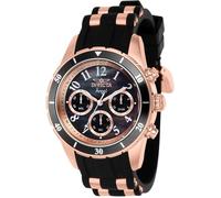 Invicta Women's Analog Quartz Watch with Stainless Steel, Silicone Strap 38756