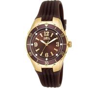 Invicta Women's 'Angel' Quartz Stainless Steel and Polyurethane Casual Watch, Color:Brown (Model: 17485)
