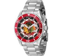 Invicta NHL 42203 Women's Watch - Waterproof - Analogue - Quartz Movement - Stainless Steel with Red dial - 38mm