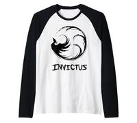 Invictus (Unconquerable) with Rising Phoenix Raglan Baseball Tee