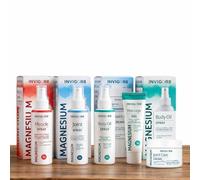 Invigor8 Magnesium Spray & Body Oil Bundle 4 Pack (100ml Each) + Magnesium Joint Care Cream (100ml), Muscle Joint & Recovery Support and Aching Muscles - Exclusive AG Total Health Bundle