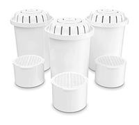 Invigorated Water PH001 3-Pack Alkaline Water Filter Plus PH002 3-Pack UF Membrane Alkaline Filter - Water Filter Alkaline Replacement for Alkaline Water Filter Pitcher - Lasts 264 Gallons