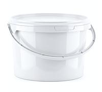 Invigortex 3 Litre White Food-Grade Plastic Bucket with Tamper-Evident Lid and Handle - BPA-Free Polypropylene Industrial Heavy-Duty Storage Container - Versatile Multi-Use - Made in Denmark (10)