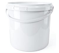 Invigortex 5 Litre White Food-Grade Plastic Bucket with Tamper-Evident Lid and Handle - BPA-Free Polypropylene Versatile Multi-Use Storage Container - Professional and Hobby Use - Made in Denmark (1)