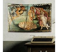 INVIN ART Tapestry Wall Hanging Art Home Decor, The Birth of Venus by Sandro Botticelli Art Print Painting for Living Room Bedroom Bathroom Dorm