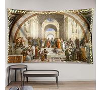 INVIN ART Tapestry Wall Hanging Art Home Decor,The School of Athens by Raphael Art Print Painting for Living Room Bedroom Bathroom Dorm