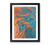 Invincible Abstract Framed Wall Art Print A2 Black