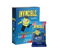 Invincible Season 1 Keepsake Holo Blaster Box: 6 Packs, 4 Cards Per Pack, 1 Guaranteed Hit, Holo Mirror Cards, Chase Rare Inserts, 600-Card Checklist