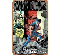 Invincible Volume 12 Still Standing Poster Tin Sign Retro Metal Sign Vintage Wall Decoration 12x8 Inch