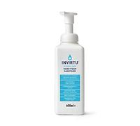 INVIRTU Alcohol Free Hand Sanitiser Foam 600ml - Non-Scented Hand Cleansing Foam - Family Size - Gentle on Skin