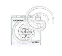 Invisibobble Bunstar Crystal Clear Hair Clip, 1 x Hair Clip for bun-Styling for Girls and Women, Strong Hold and Gentle on Hair, Without Metal, The Original Designed in The Heart of Munich