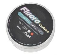 Invisible 100M Fluorocarbon Fishing Line Enhance Your Catch Rate with Top Performance (6.0-0.40mm-30.36LB White)