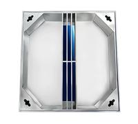 Invisible 2-in-1 Outdoor Drainage Channel Grate - 60x60x5cm, Perfect for Gardens, Patios & Walkways, Effective Water Management Solution, Durable & Stylish Design