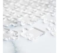 Invisible 200-Piece Acrylic Puzzle | Challenging Transparent Jigsaw | Brain Teaser Game, Impossible Puzzle for Family Entertainment, Group Activity, Holiday Fun, Skill Building, Cognitive Exercise