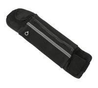 Invisible Anti-Theft Waist Bag for Women, Elastic Fabric Black | Hidden Wallet Pouch, Quick Access Zipper, Attached Clips, for Tourists, Theme Park Visits and Backpacks