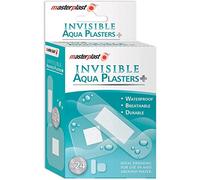 Invisible Aqua Plasters Waterproof Breathable Band Aid Plasters Keeps Wounds, cuts and grazes Clean and Dry While They heal 2 Sizes (Invisible Aqua, 24)