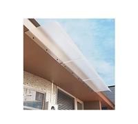 Invisible Arched Awning for Front Door & Window - Outdoor Canopy Easy Assembly Frosted Design 50x320cm (19.6x125.9in) - Perfect for Garden & Patio Decoration