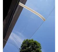 Invisible Awning for Front Door UV Protection Rain & Snow Shield One-Piece Polycarbonate Cover Outdoor Canopy 50x110 cm No Support Needed Transparent Shelter