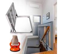 Invisible Basement Door KitConcealed Floor Hatch with Suction Cup Opener for Secret Rooms Attics & Wine CelsEasy Open & Close (60x27in / 1520x690mm)