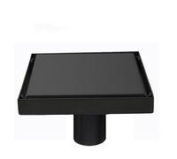 Invisible Bathroom Floor Drain Square Waste Filter Drainage Anti odor Shower Drain Strainer Kitchen Accessories,Black 10 X 10 CM,1PC