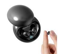 Invisible Bluetooth Earbuds In Ear Small Soft Headphones ENC Noise Cancelling Earphones Mini Sleep Earbuds Wireless Ear Buds for Small Ear Canals Invisible Hidden Earphones for Office Work Sleeping