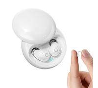Invisible Bluetooth Earbuds In Ear Small Soft Headphones ENC Noise Cancelling Earphones Mini Sleep Earbuds Wireless Ear Buds for Small Ear Canals Invisible Hidden Earphones for Office Work Sleeping