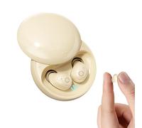 Invisible Bluetooth Earbuds In Ear Small Soft Headphones ENC Noise Cancelling Earphones Mini Sleep Earbuds Wireless Ear Buds for Small Ear Canals Invisible Hidden Earphones for Office Work Sleeping
