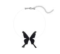 Invisible Butterfly Fish Line Collar Necklace Butterfly Charm Clavicle Chain Adjustable Choker Jewelry For Everyday Wear Necklace For Fashion Forward Women