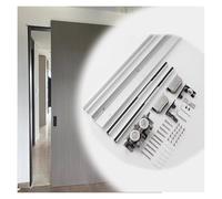 Invisible Bypass Sliding Closet Door Hardware Kit - Soft Close Pocket Door Track System Smooth & Quiet Operation 33.1in/84cm Ghost Doors Solution