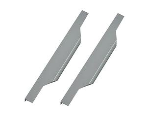 Invisible Cabinet Handles, 2 Pack Aluminum Alloy Edge Pulls, Thumbtack Grey Furniture Knobs, Door Levers for Cupboards, 450mm, Modern Sleek Design, Easy Installation