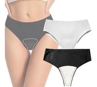 Invisible Camel Toe concealer Thong Seamless High Waisted Underwear Camel Toe Cover Thong No Show Panty Pack (UK, Alpha, S, Regular, Regular, 2pcs)
