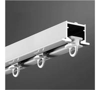 Invisible Ceiling Curtain Track Commercial Aluminum Room Divider Privacy Solution for Living Room Hospital Hotel - 7 to 11 Foot Lengths