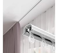 Invisible Ceiling Mount Rod Rail Recessed White Track System (700cm/23ft) for Seamless Décor Ideal for Curtains and Drapes Enhance Your Space with Style