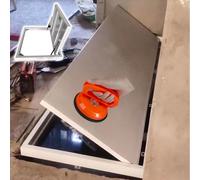 Invisible Cellar Door for Ground Floor, Discreet Basement Entry Door with Suction Handle, Large Size for Storm Shelter Access