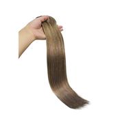Invisible Clip In Hair Extensions Seamless 8Pcs Real Human Hair Natural Hair Double Weft Straight Hair Extensions(8,16inches)