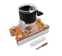 Invisible Closure Slot Holder - 2 in 1 Wood Router Base and Slot Locator, Precise Trimming Support for 64-65mm Trimmers, Aluminum Router Tool