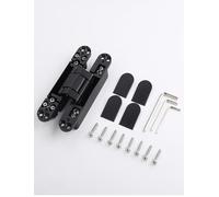 Invisible Cross Hinge, Adjustable 180 Degree Door Hinge for Commercial Folding Doors and Secret Rooms, Ideal for Interior Designs