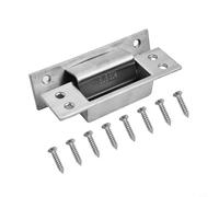 Invisible Cross Hinge for Door Leaf Integration, Zinc Alloy Frame and 304 Stainless Steel Connectors for Long-Term Reliability (Silver)