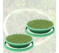 Invisible Decorative Manhole Cover for Schools Parks & Communities - 2 Pack 80cm Diameter Flush Design for Green Spaces - & Aesthetic Access Solution