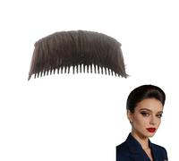 Invisible Deep Brown Root Volume Hair Pad Comb, Fluffy Bump It Up Insert Tool for Fine Thin Hair, Lightweight Self-Grip Volumizer for Women’s Daily Party Wedding Hairstyles